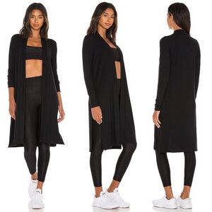 Beyond Yoga High Slits cozy fleece long duster cardigan size S small